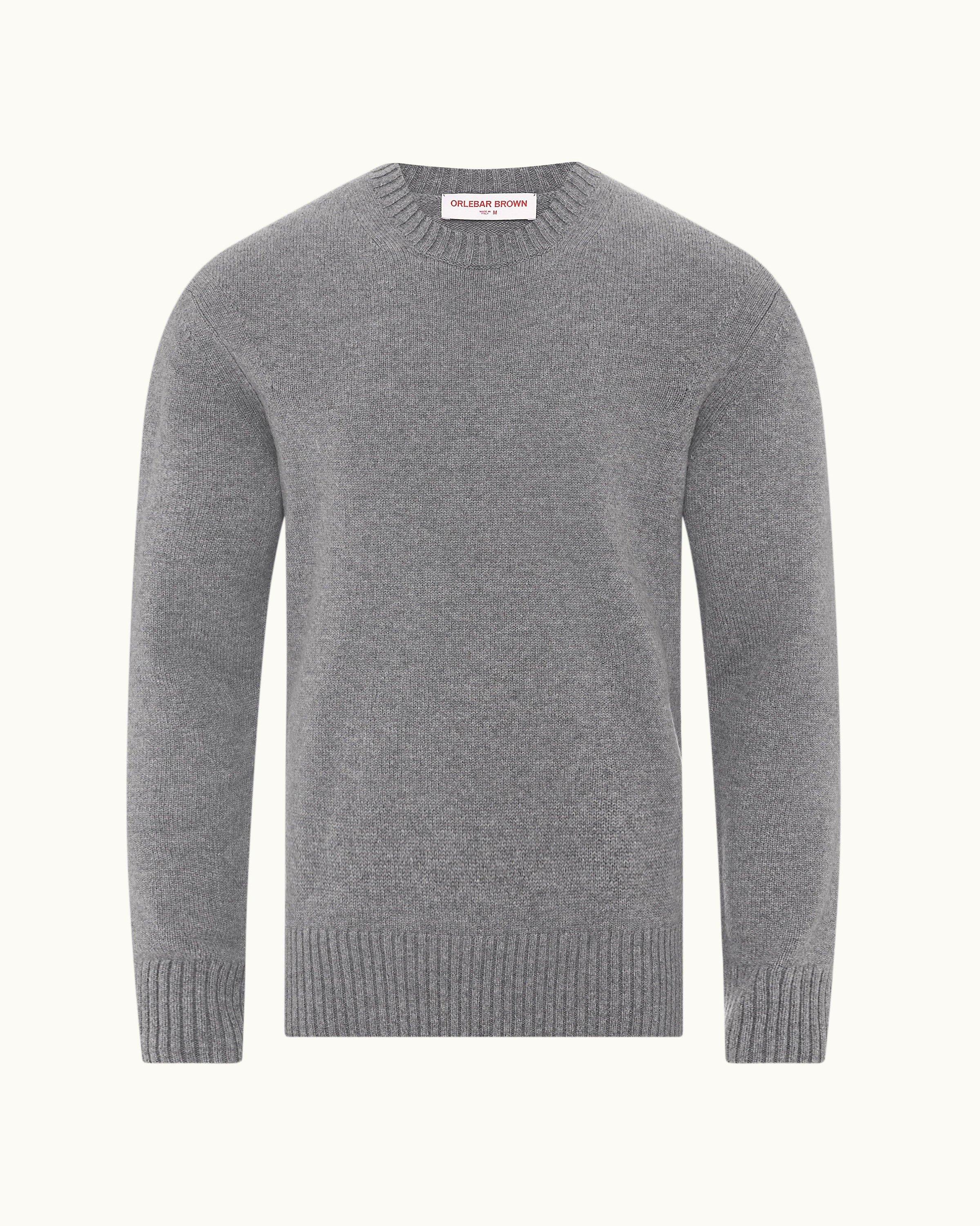 Grey cashmere 2024 jumper mens