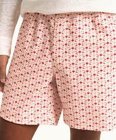 Louis Cord - Mens Sea Mist/Vermillion Bandana Relaxed Fit Drawcord Cotton Corduroy Shorts