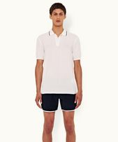 Maranon Towelling - Mens Cloud Tailored Fit Waffle Towelling Polo Shirt