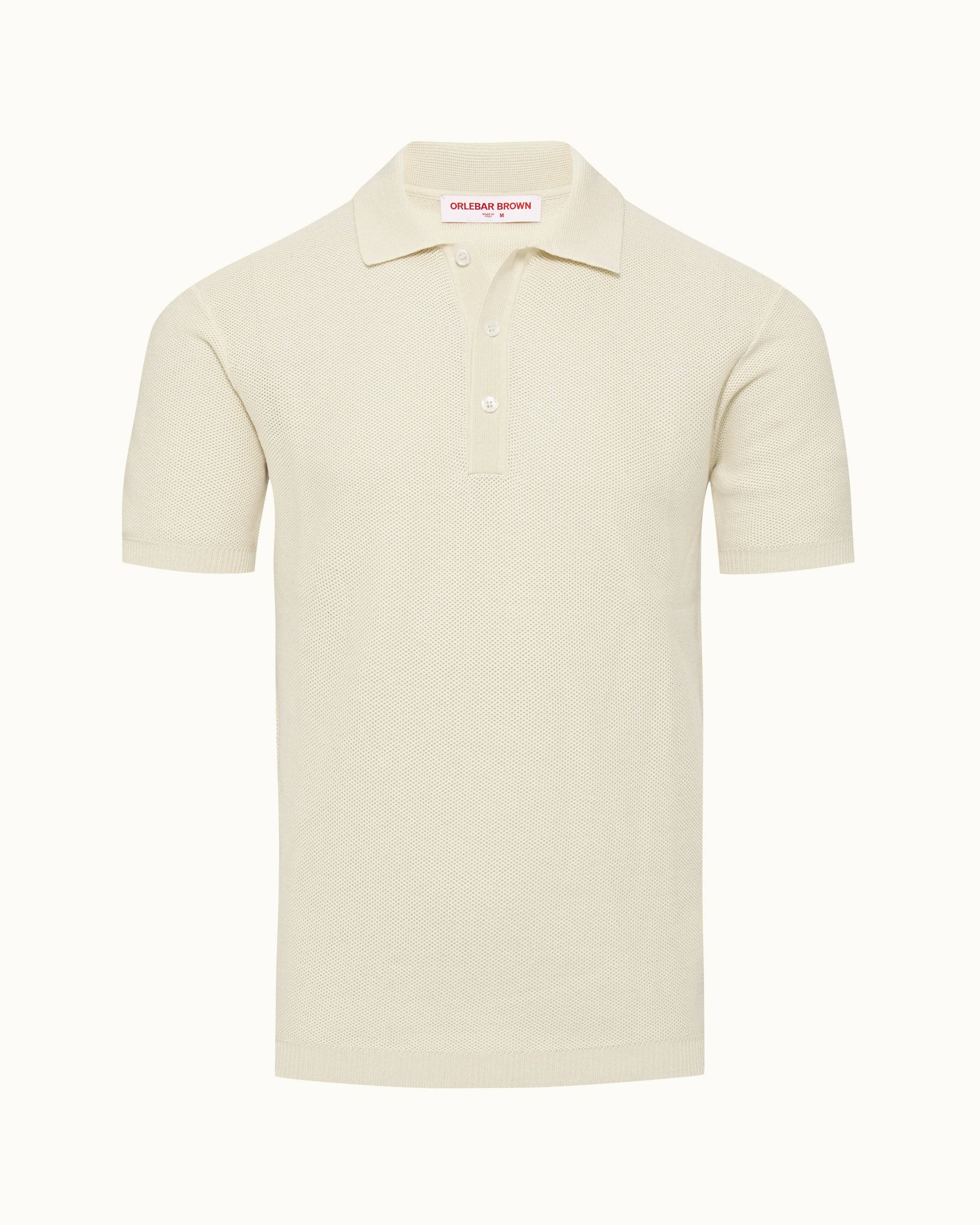 Orlebar Brown| Sea Mist Classic Fit mercerised Cotton Polo Shirt