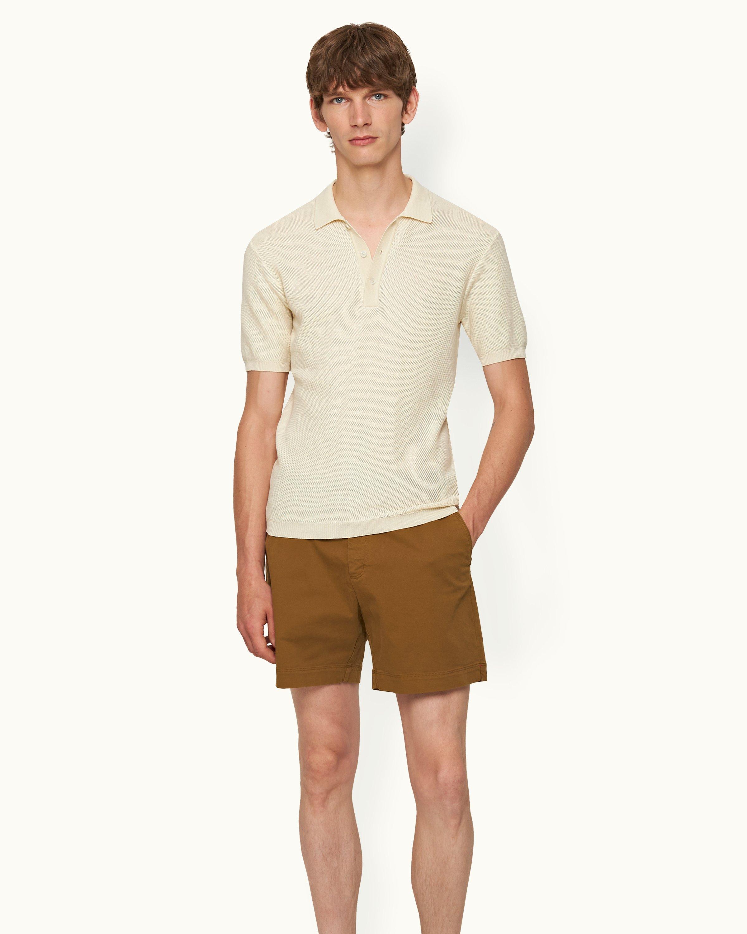 Orlebar Brown| Sea Mist Classic Fit mercerised Cotton Polo Shirt