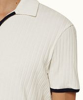 Marden - Mens Cloud Classic Fit Ribbed Cotton Polo Shirt