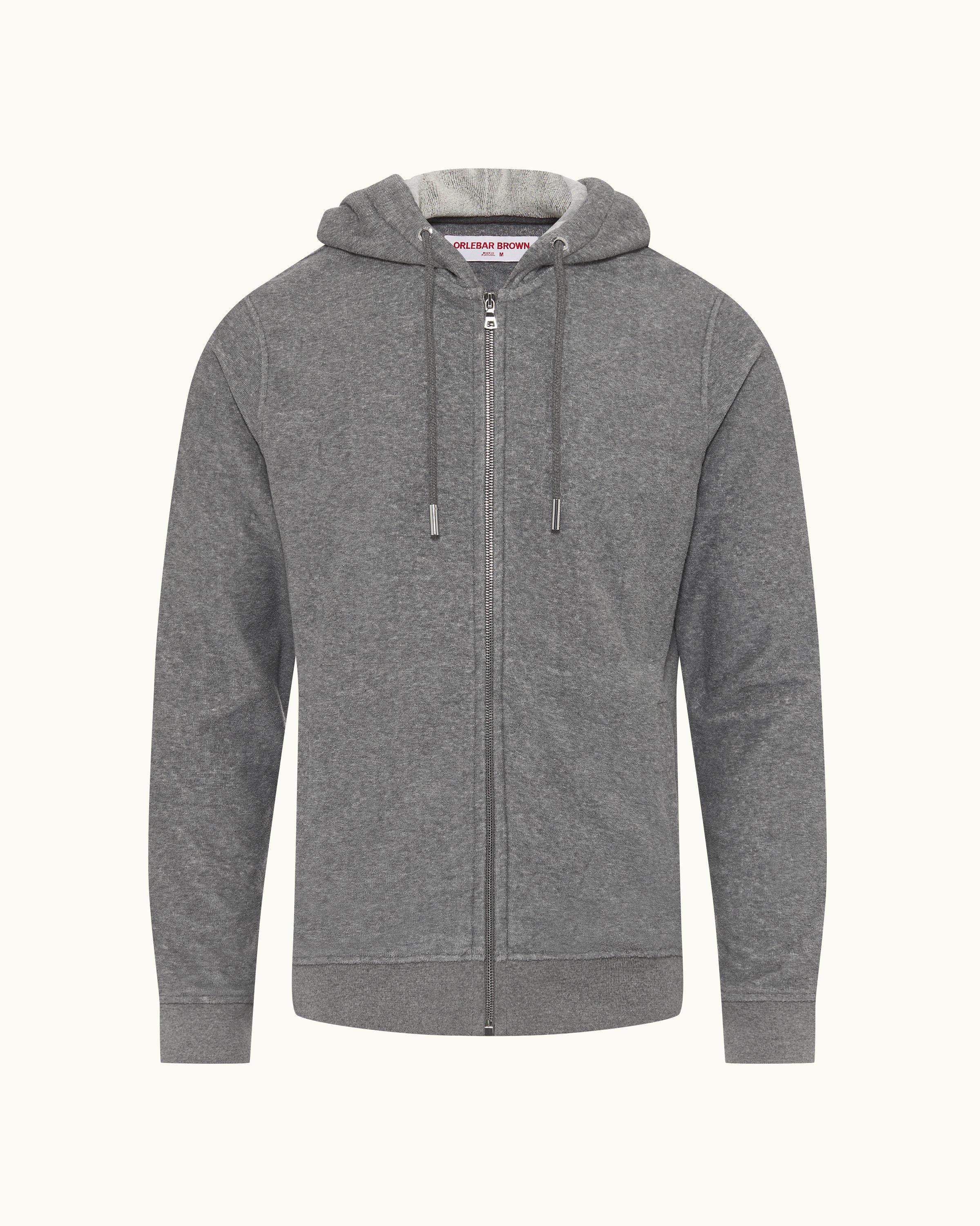 Grey marl best sale hoodie mens