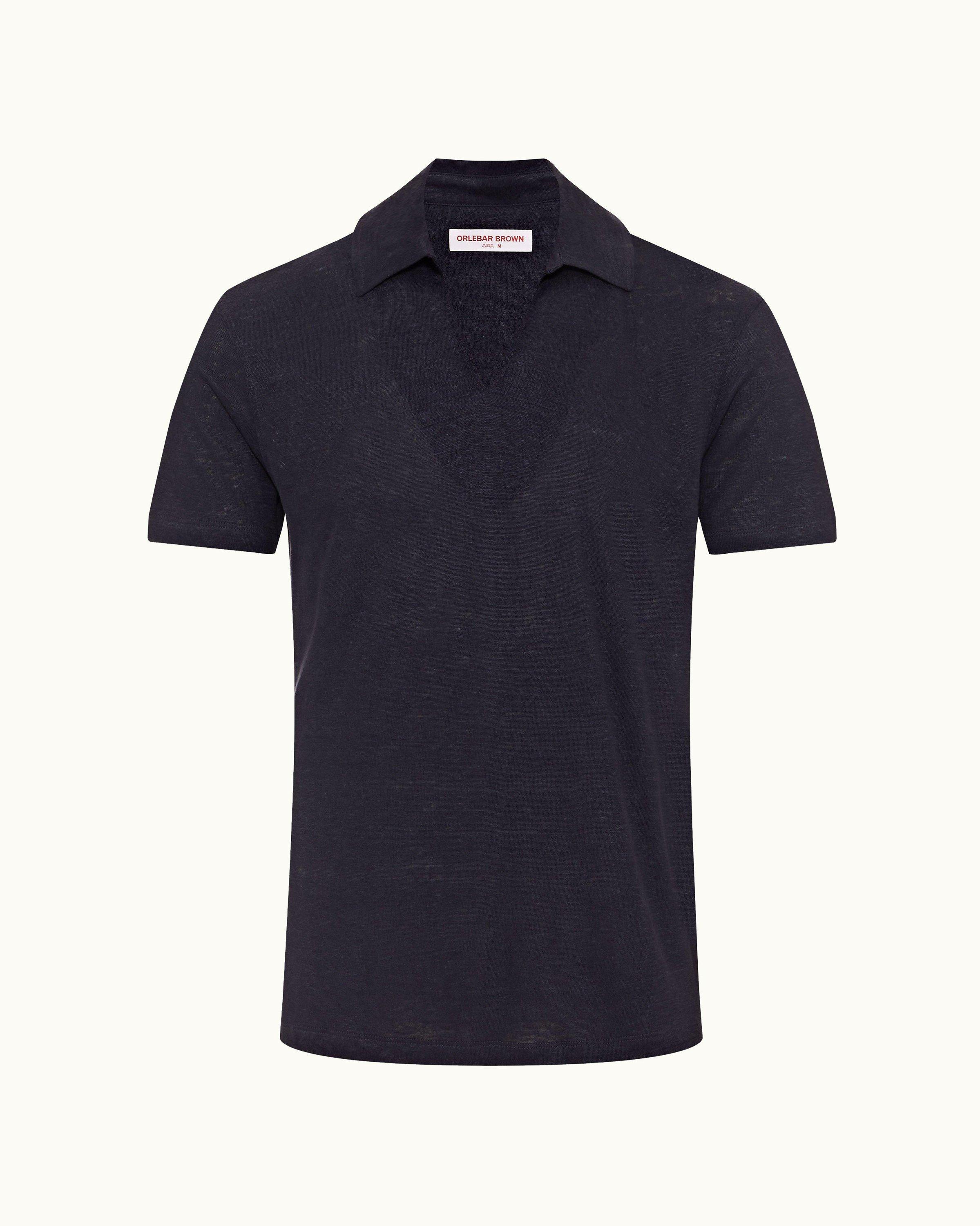 Mens designer 2025 black polo shirts