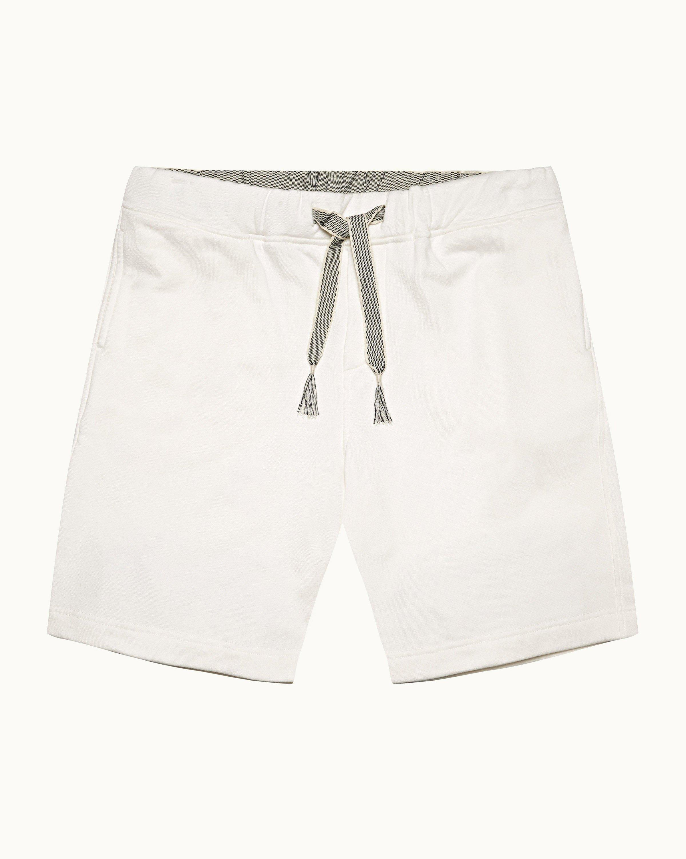 Mens white designer store shorts