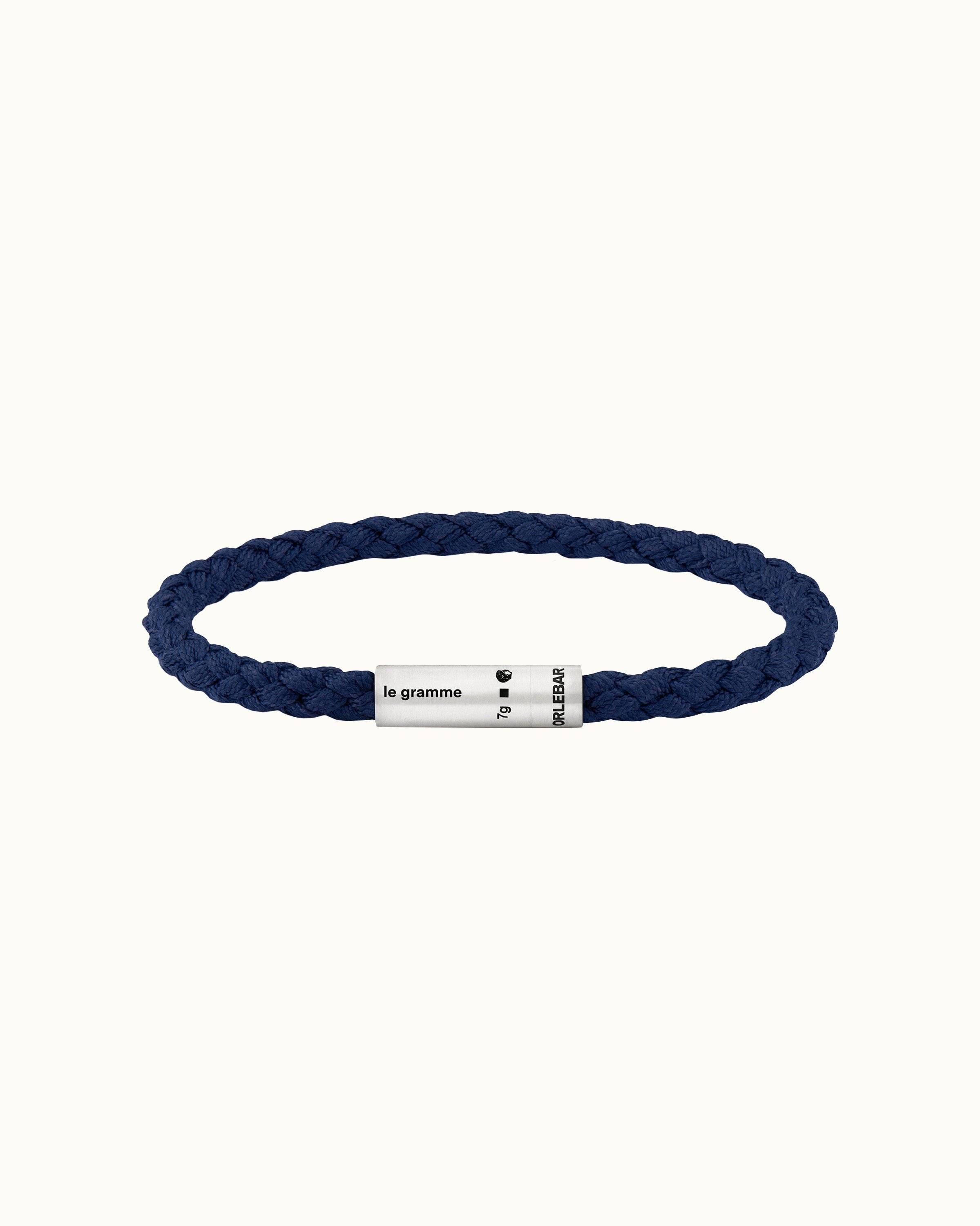 Orlebar Brown | Navy NATO le gramme cable bracelet 