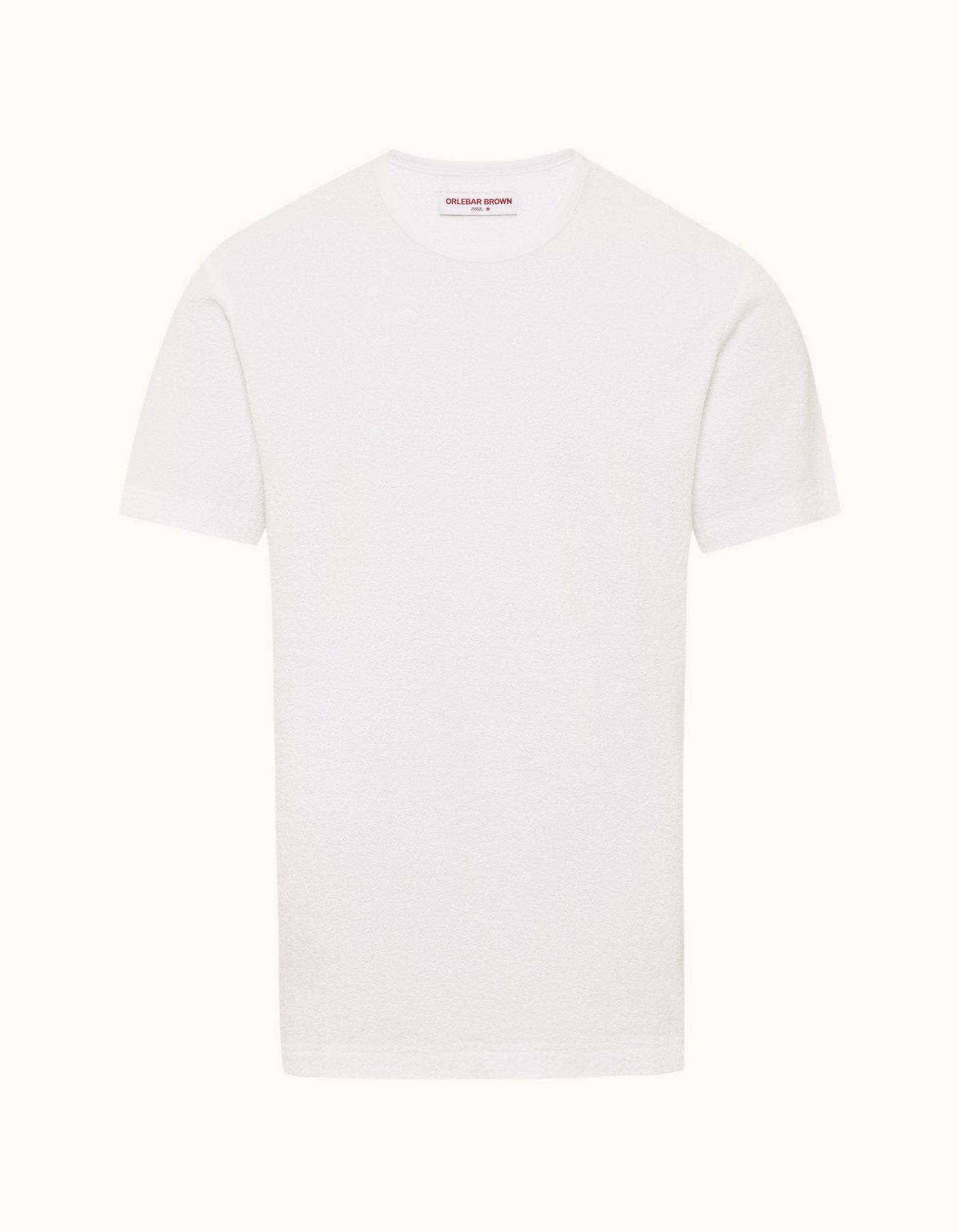 Nicolas Towelling - Mens White Relaxed Fit Towelling T-shirt