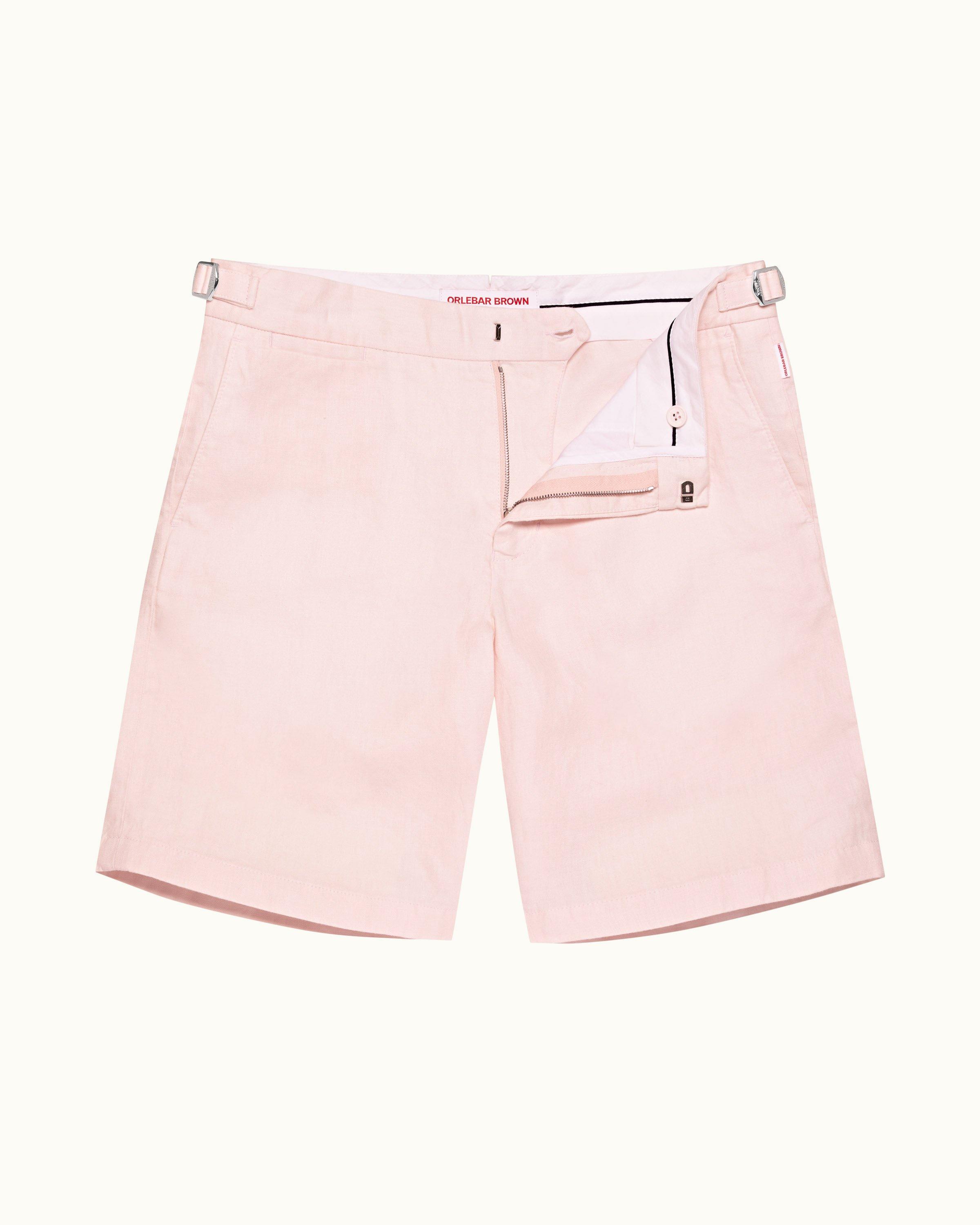 Buy Classic Linen Shorts for Men ARES. Men's Linen Summer Shorts in Rosy  Brown Online in India 