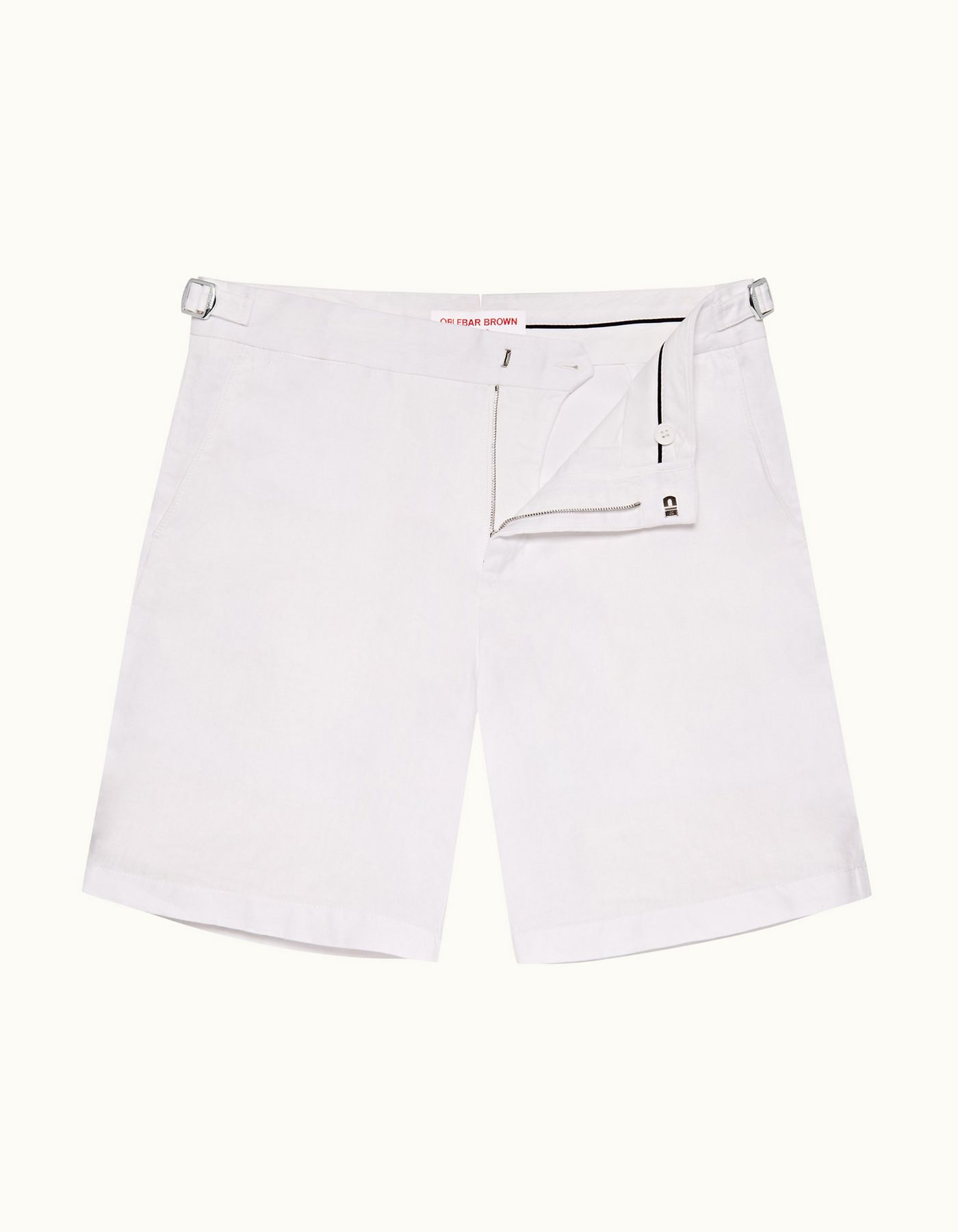 Norwich Linen - Mens Sea Mist Tailored Fit Washed Linen Shorts