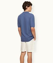 Norwich Linen - Mens Tailored Fit Linen Shorts In White