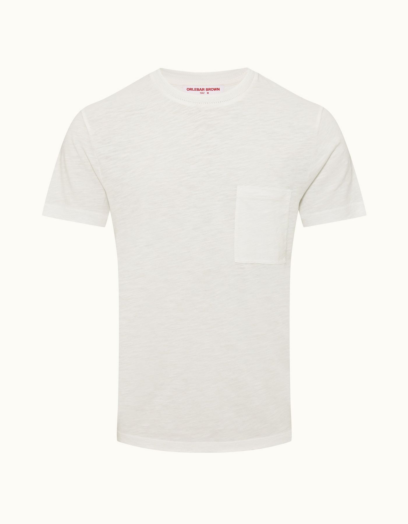 Ob Classic Tee - Mens White Sand Classic Fit Crewneck Garment Dye Cotton T-shirt