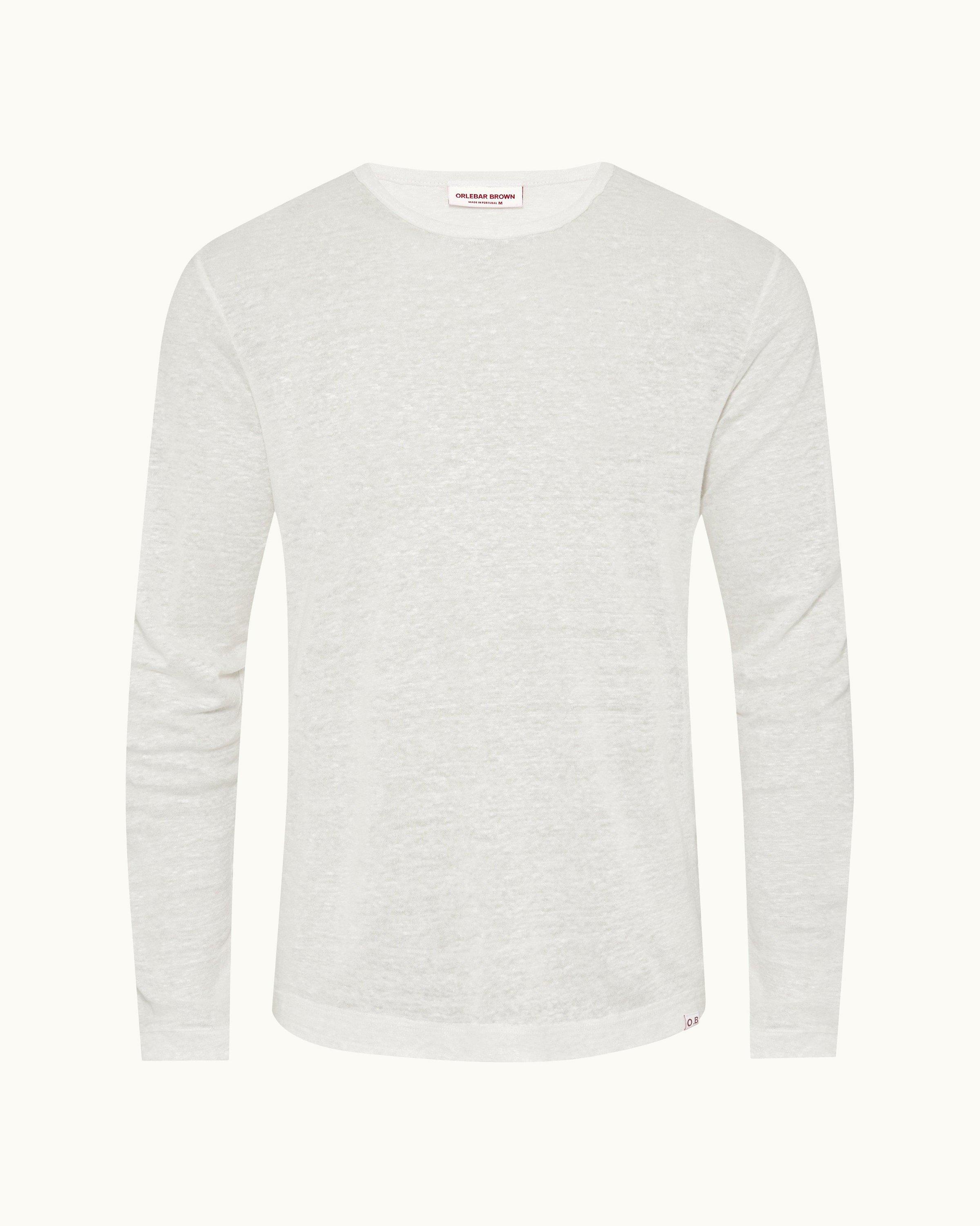 Orlebar Brown| Sea Mist Chain Classic Long-Sleeve T-shirt