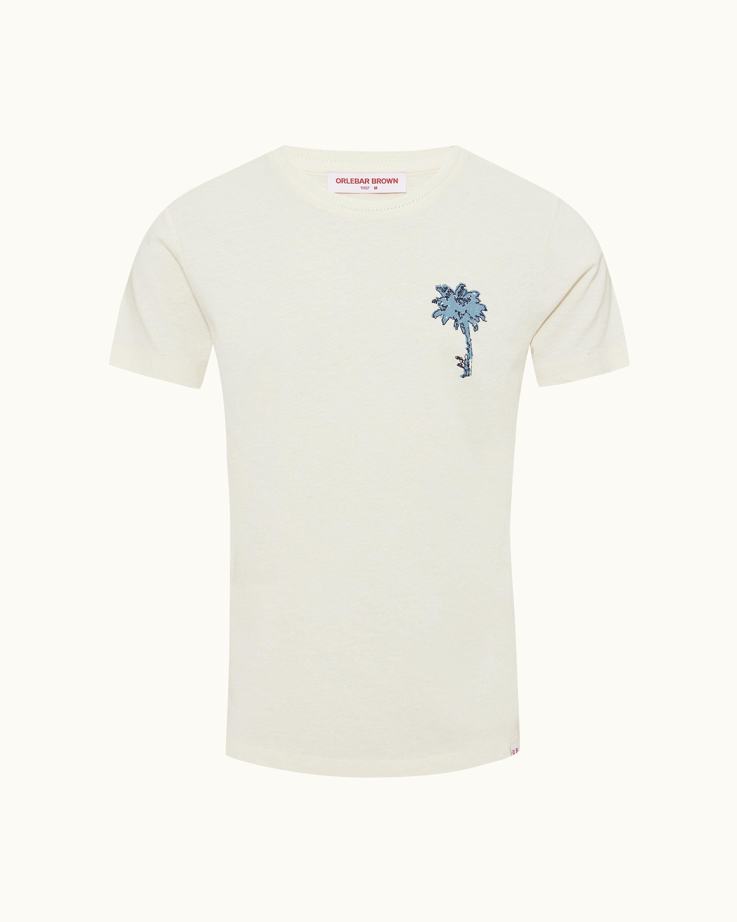 Orlebar Brown| Cashew Mini Embroidery Palm Tree Classic Fit