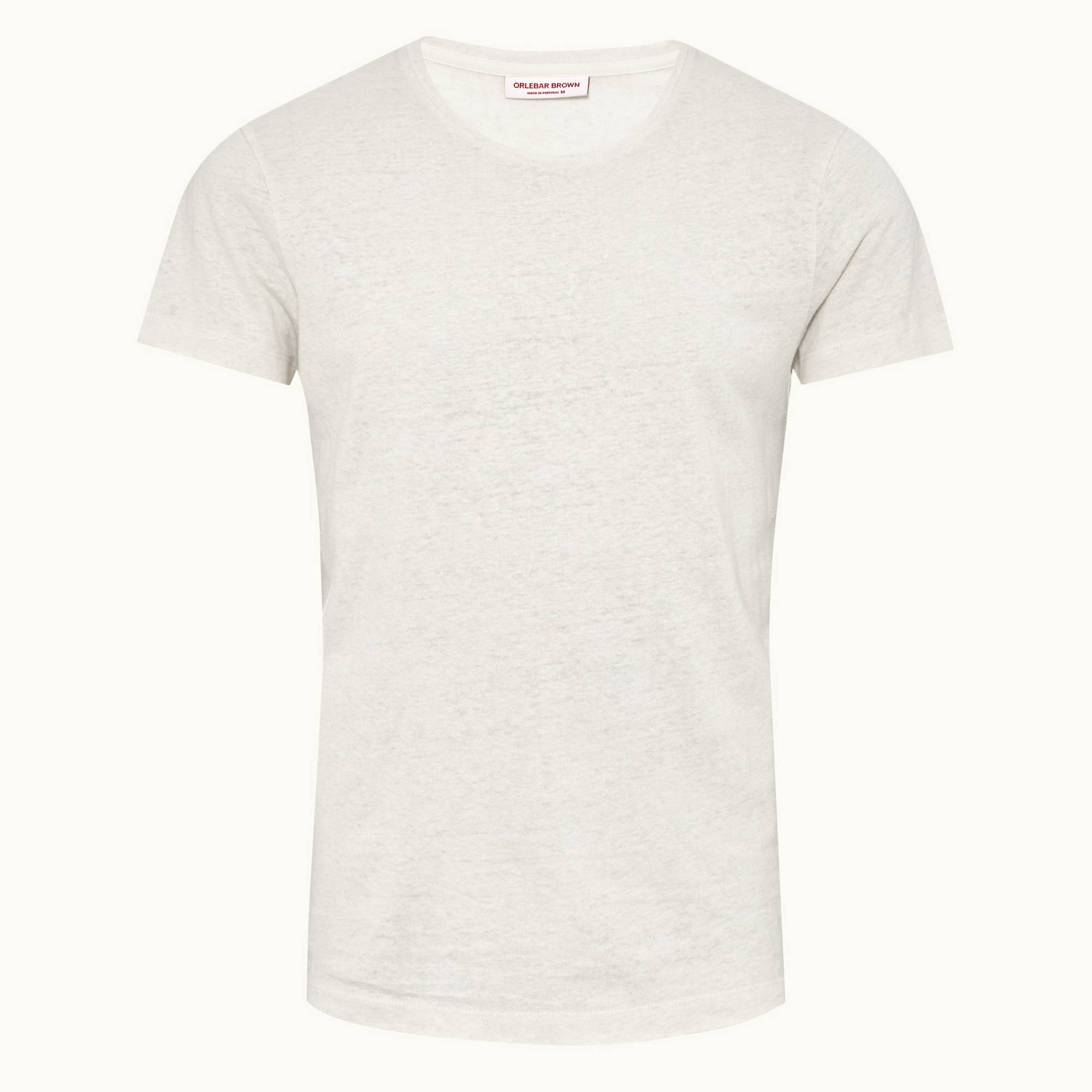 Ob Classic Linen - Mens Sea Mist Sail Stitch Classic Fit Linen T-Shirt