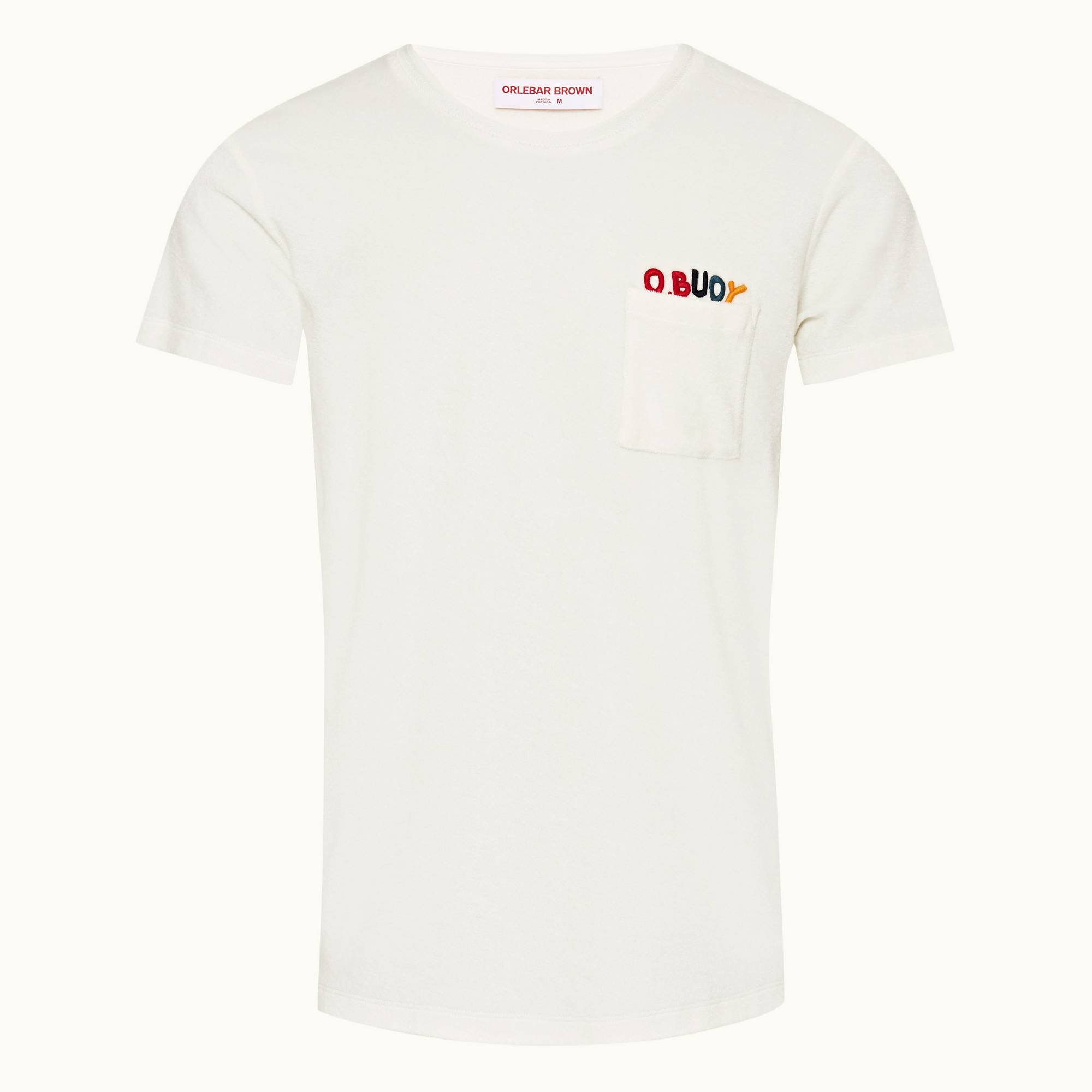Ob Classic Towelling - Mens White Sand O.BUOY Classic Fit Towelling T-shirt