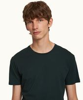 Ob-T - Mens Dark Sherwood Tailored Fit Crewneck Organic Cotton T-shirt