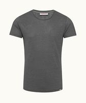 Ob-T Linen - Mens Granite Tailored Fit Crewneck Linen T-shirt