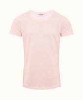 Ob-T Linen - Mens Rose Tailored Fit Crewneck Linen T-shirt