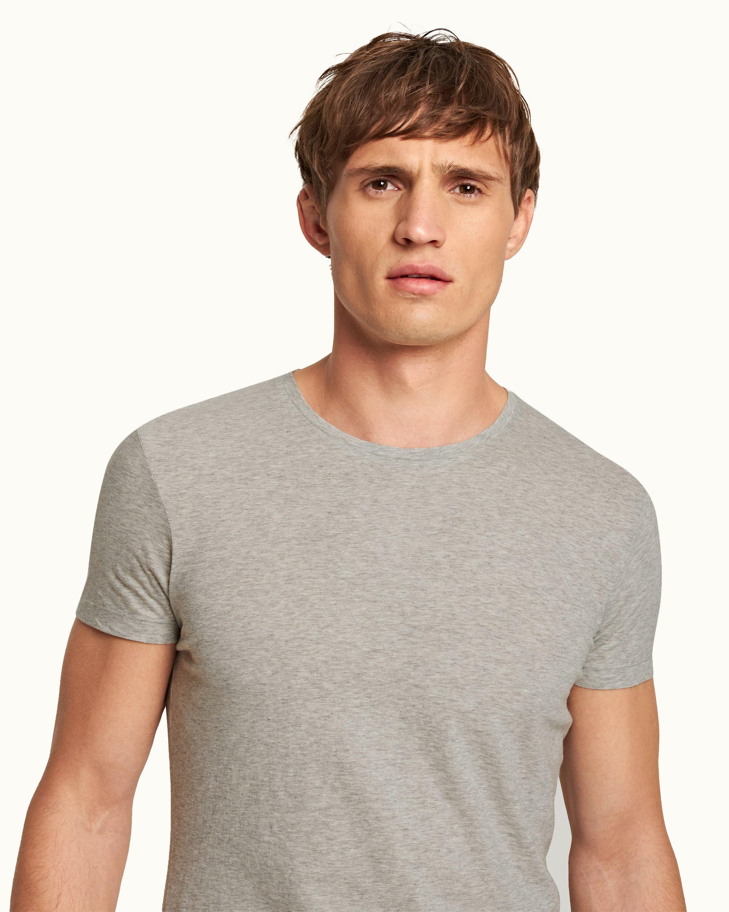 Men's cotton crew outlet neck t shirts