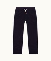 Quentin Towelling - Mens Navy Classic Fit Brushed Towelling Sweatpants