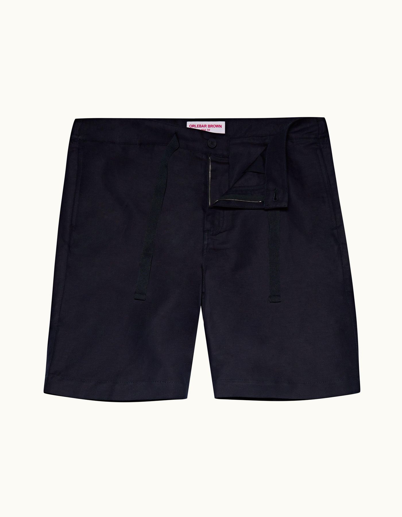 Rene - Mens Ink Relaxed Fit Cotton Shorts