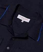 Retton - Mens Navy Tailored-Fit Polo Shirt