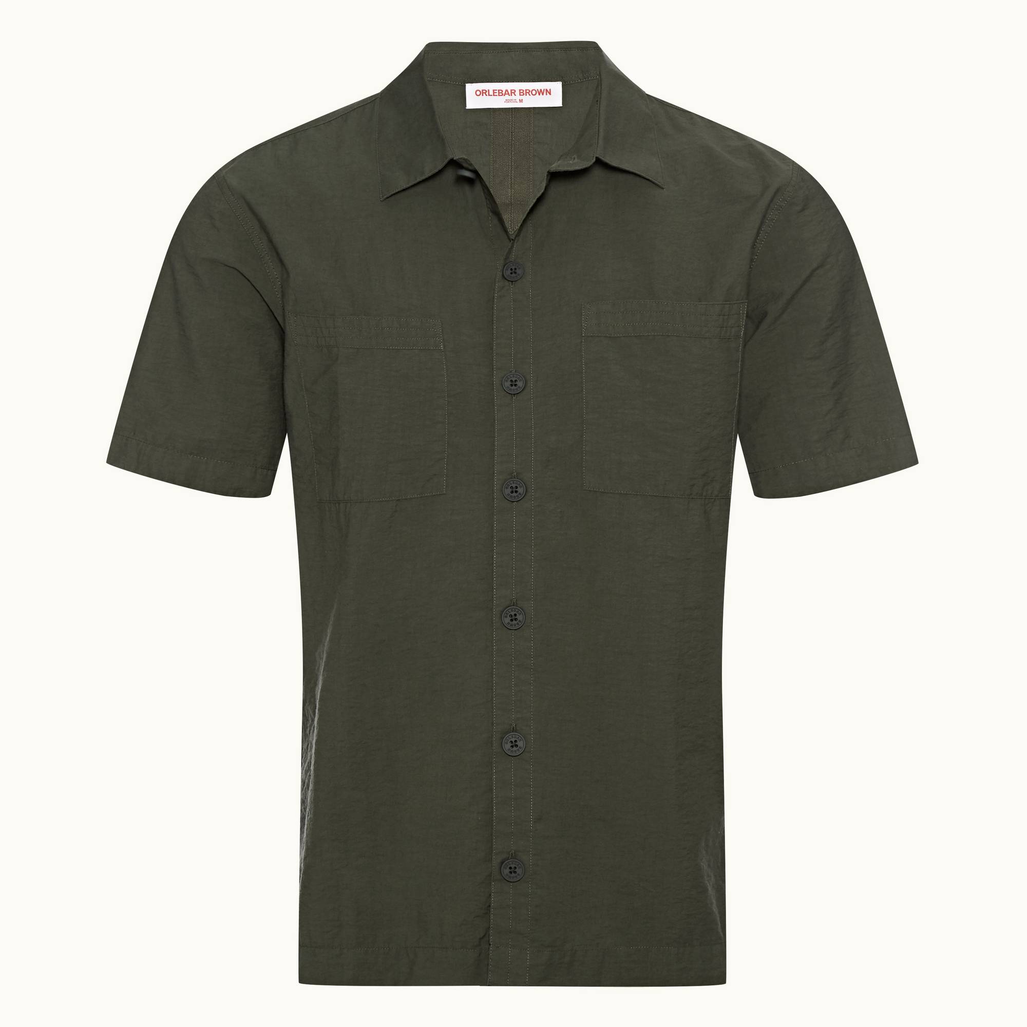 Riggs - Mens Forest Night Classic Collar Garment Washed Poplin Shirt
