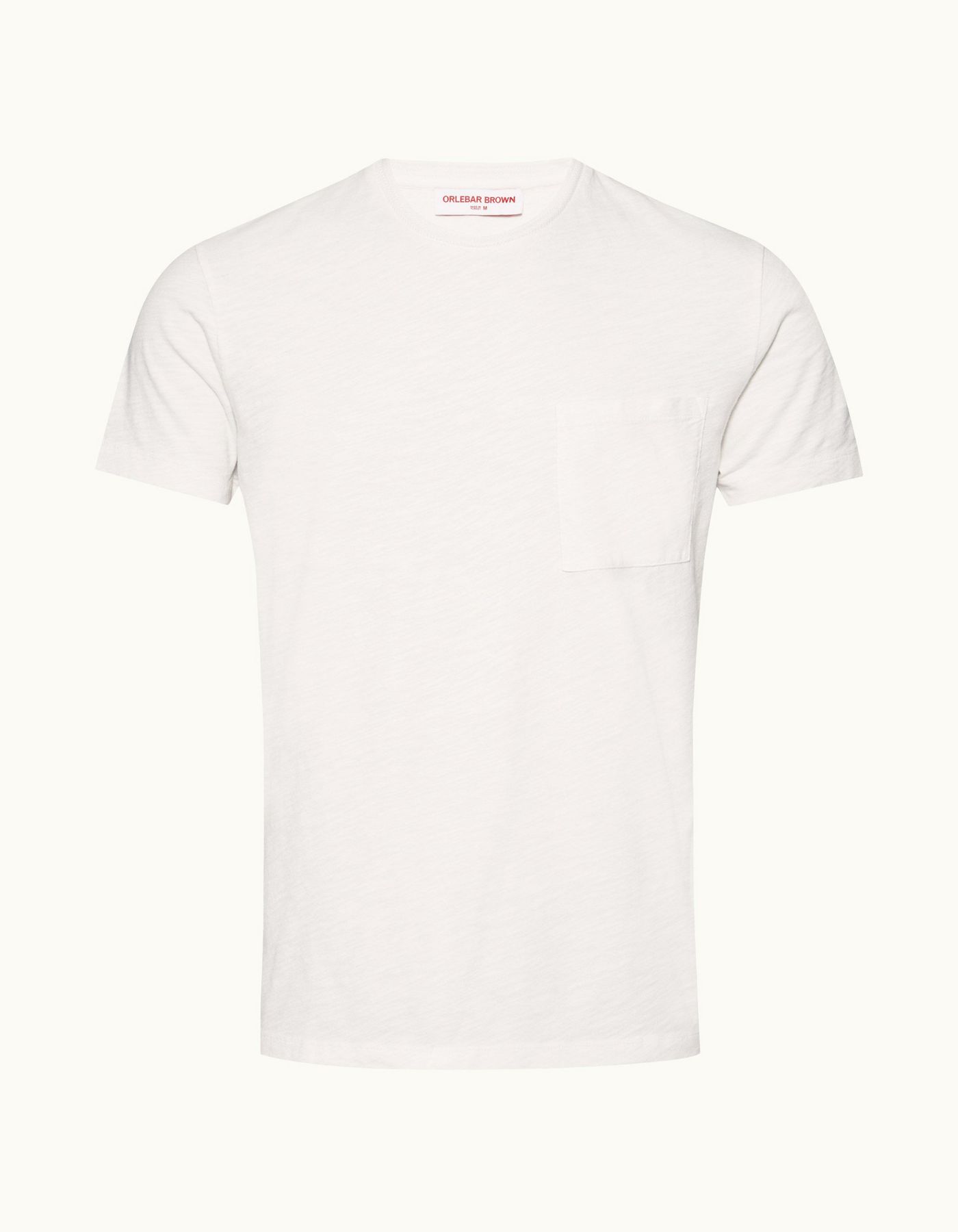 Sammy - Mens White Sand Classic Fit Garment Dye Cotton T-shirt