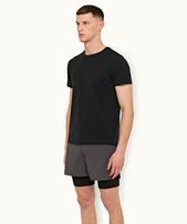 Sammy Ice Wool - Mens Black Classic Fit Ice Wool Short-Sleeve T-shirt