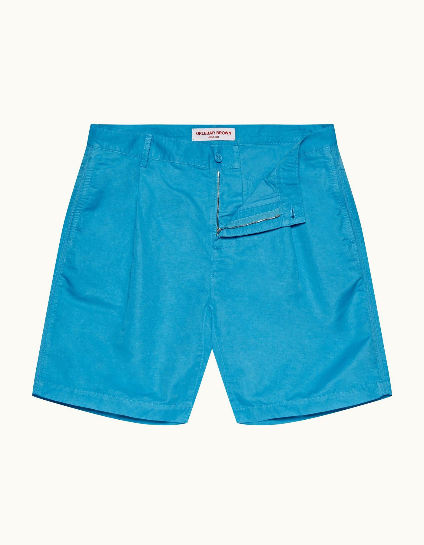 Searose - Mens Cerulean Tailored Fit Garment Dye Shorts