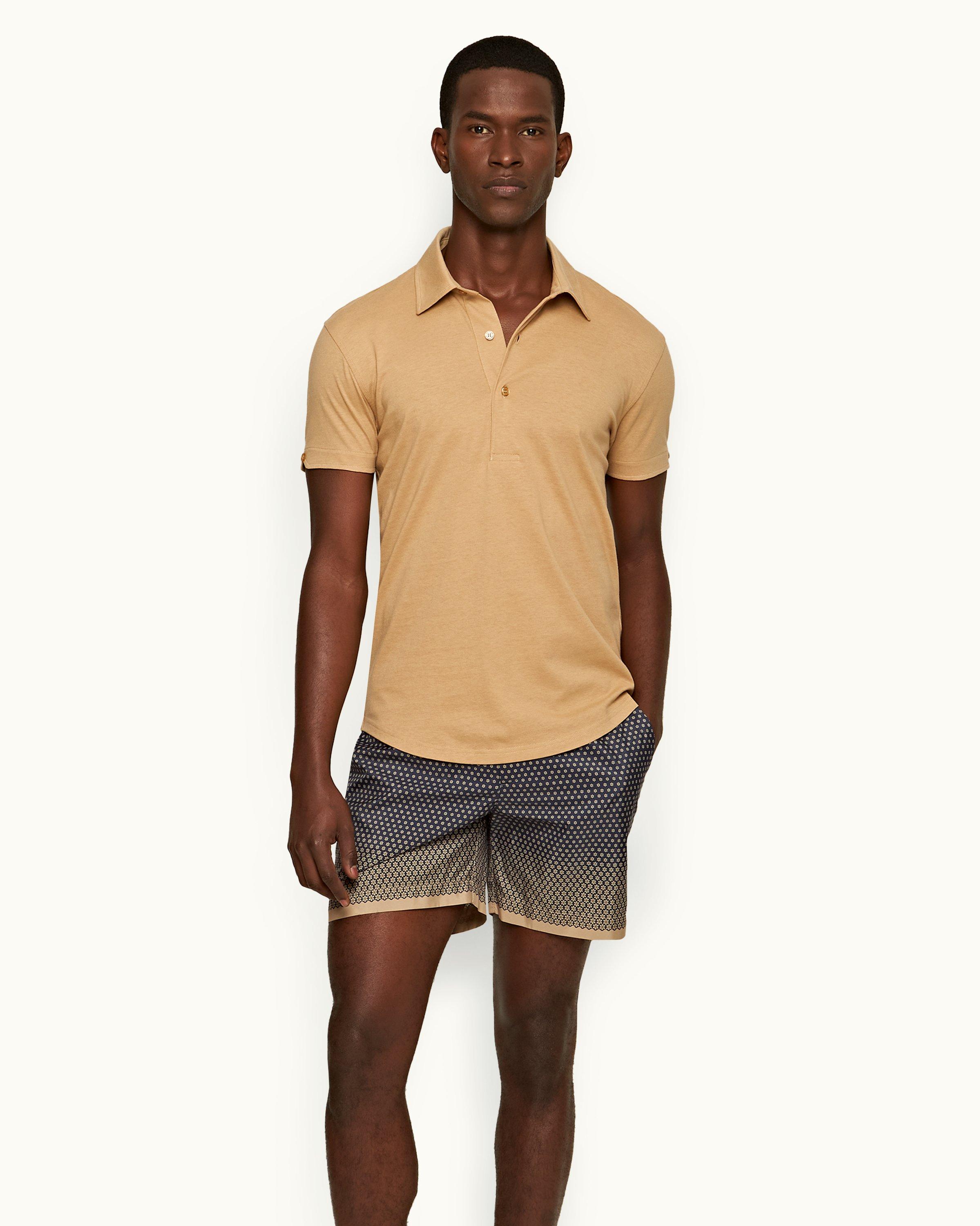 Mens silk shorts hot sale and shirt