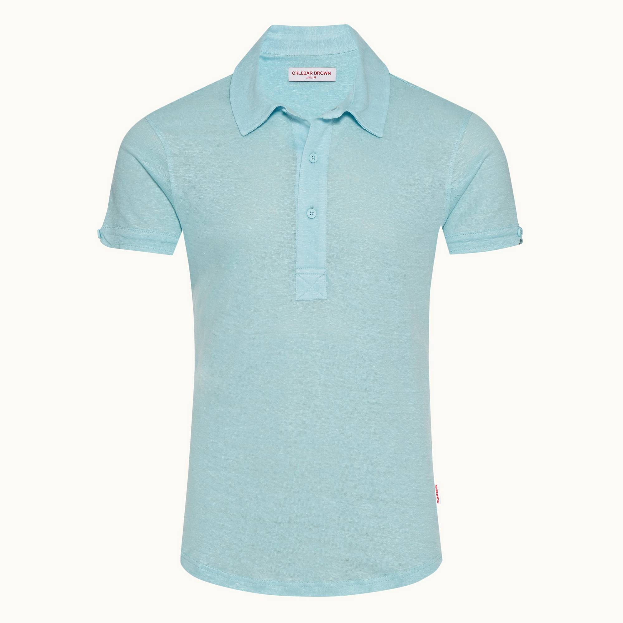 Orlebar Brown Sebastian Linen in Purple for Men Mens Clothing T-shirts Polo shirts 