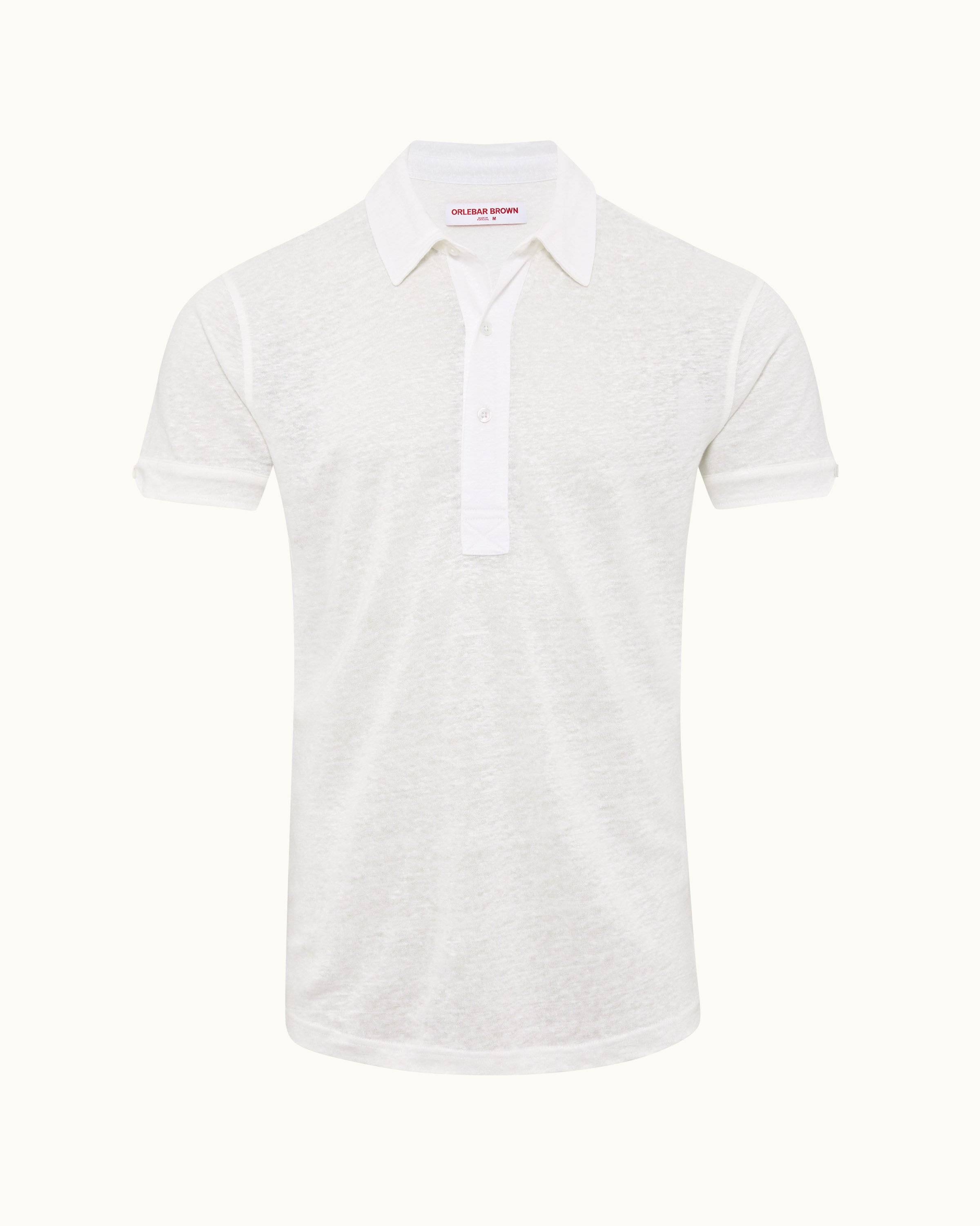 orlebar brown white polo