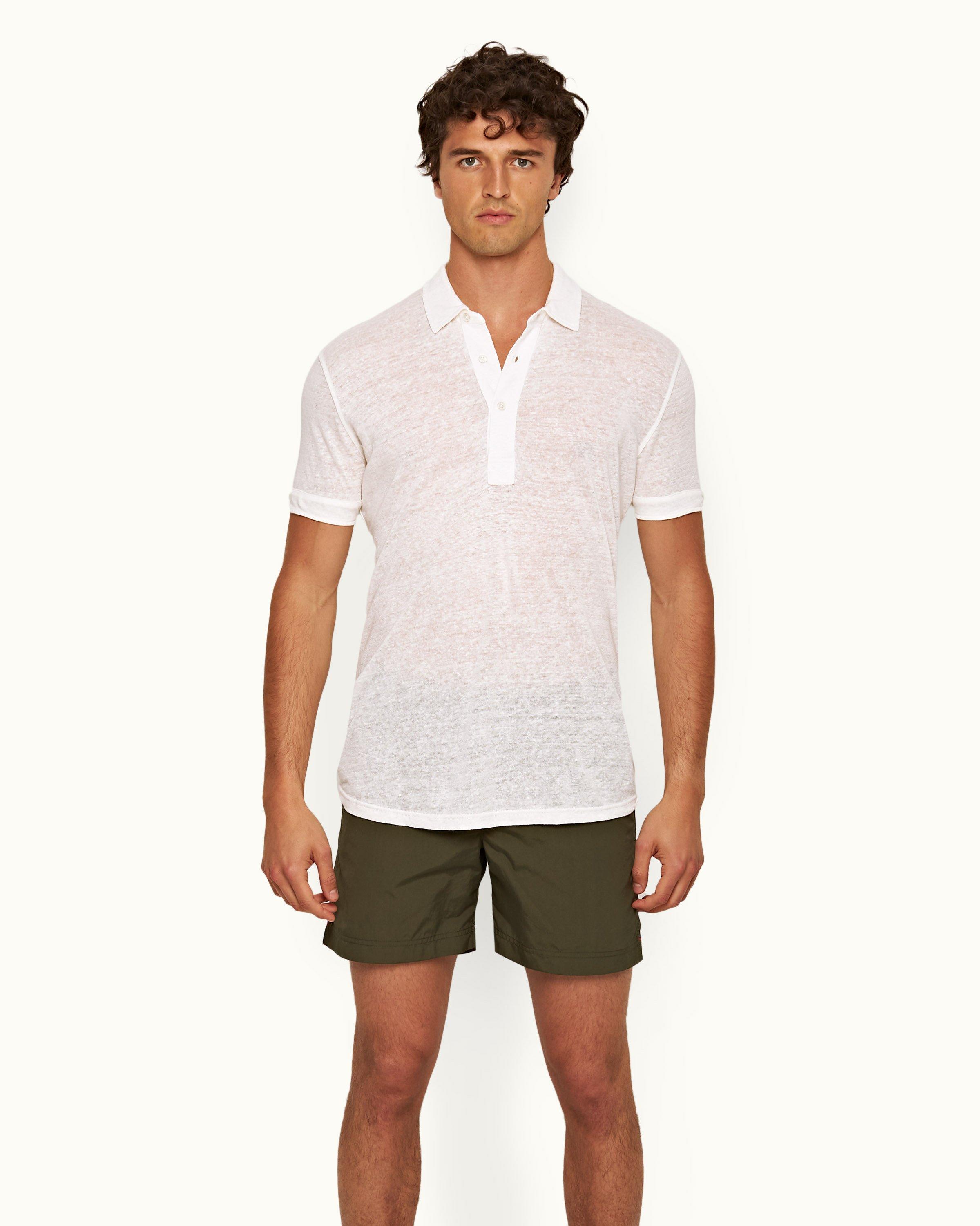 White polo sales with shorts