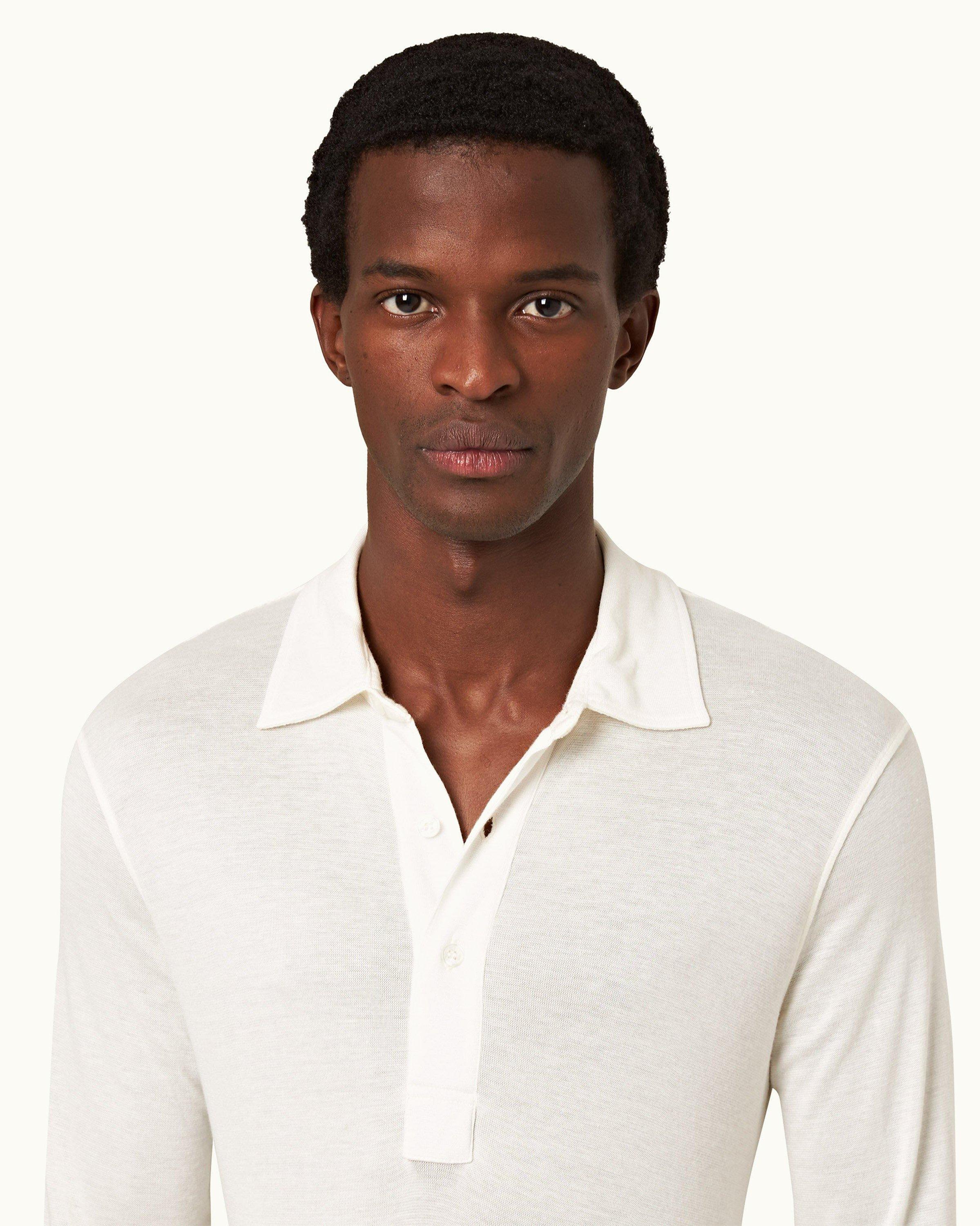 Men's cashmere on sale polo shirts