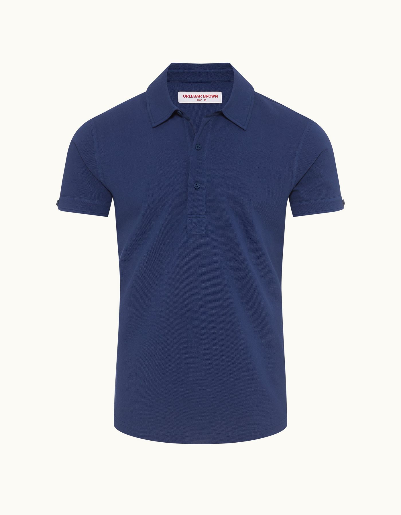 Sebastian - Mens Lagoon Blue Tailored Fit Cotton Polo Shirt