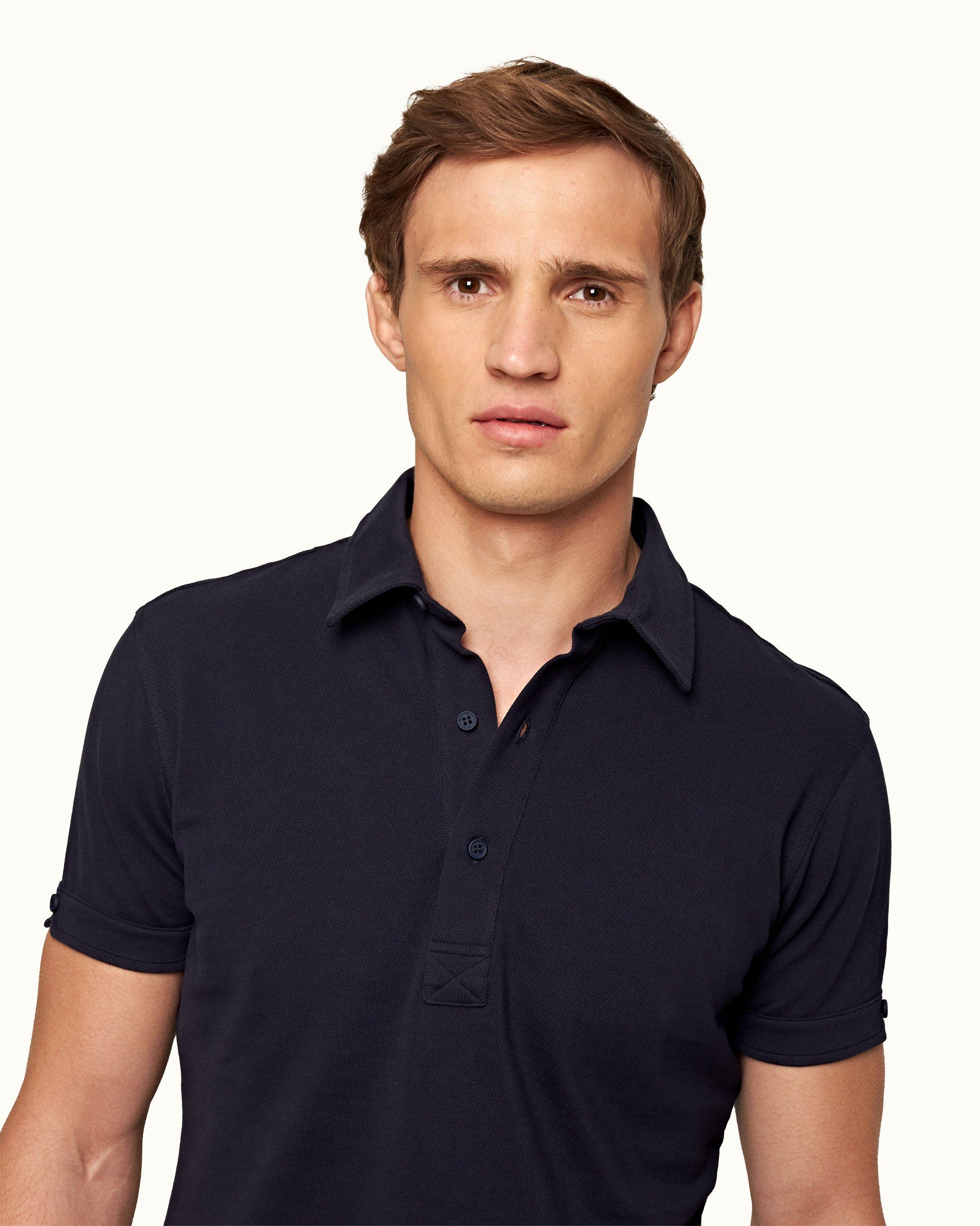 Ahorn - Polo - Basic - Uomo Blu Scuro XXX-Large : : Moda