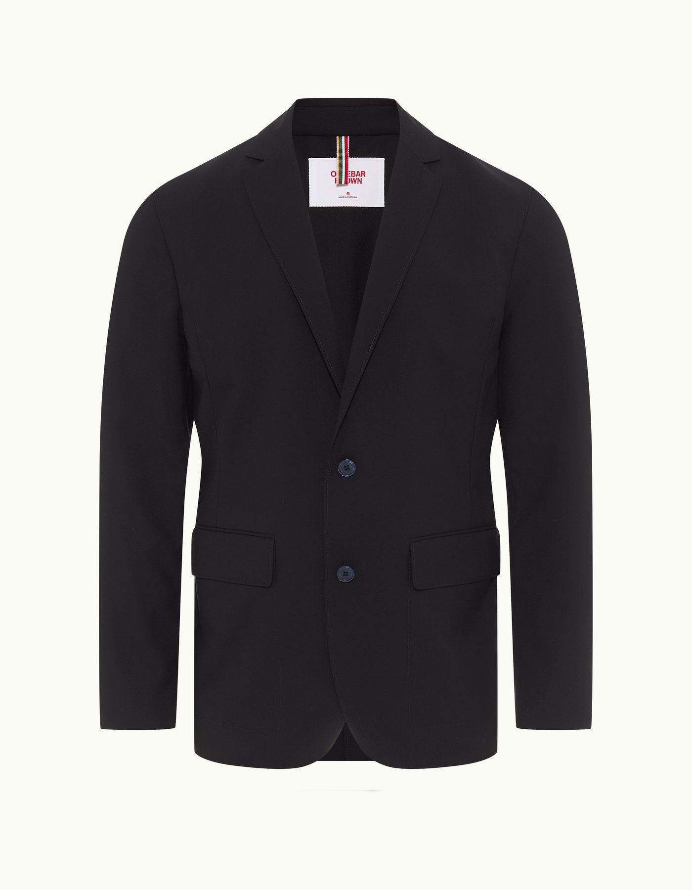 Sepher Merino - Mens Tailored Fit Two-Button Merino Blazer In Night Iris Blue
