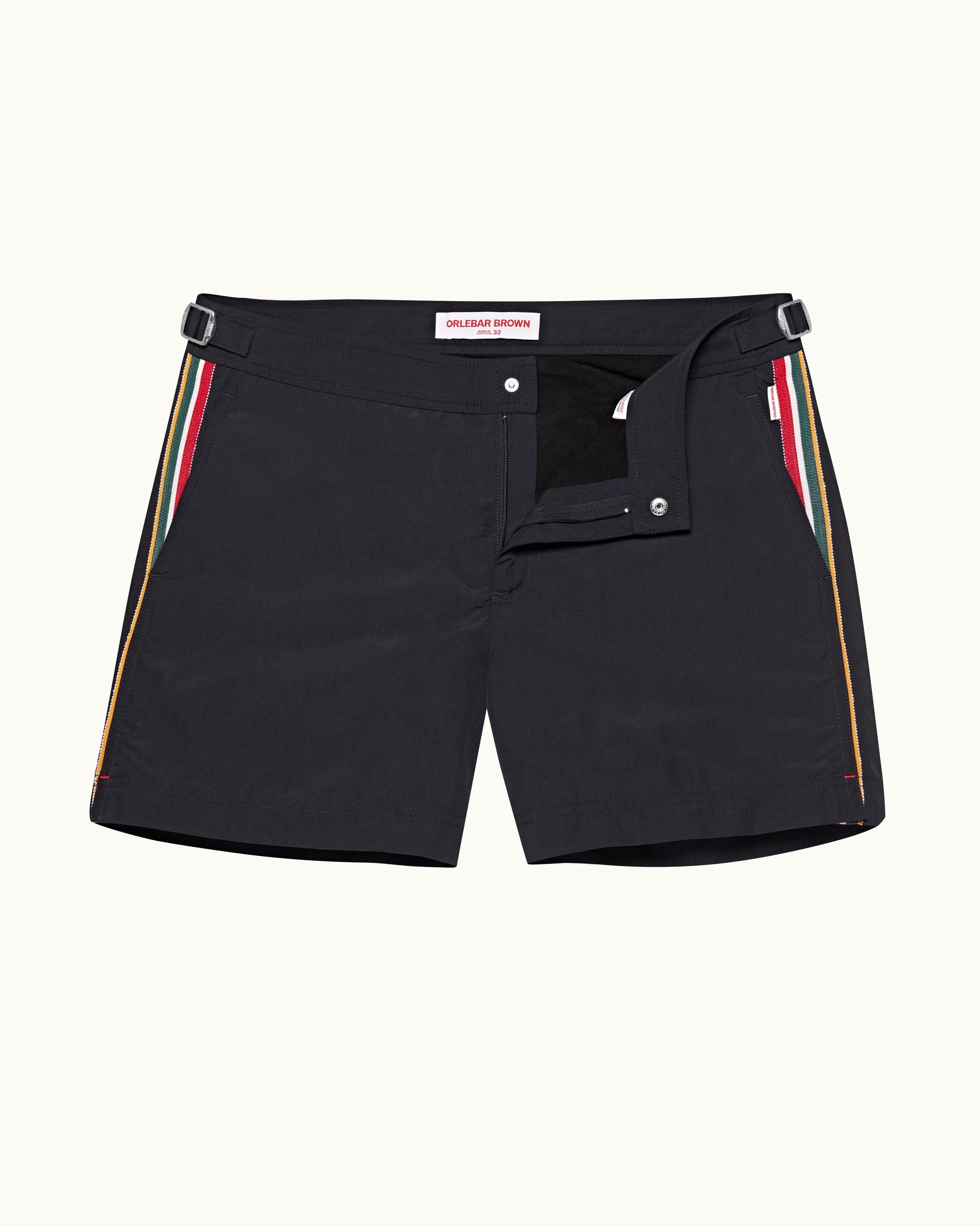 Swim Shorts - Brown fabric shorts