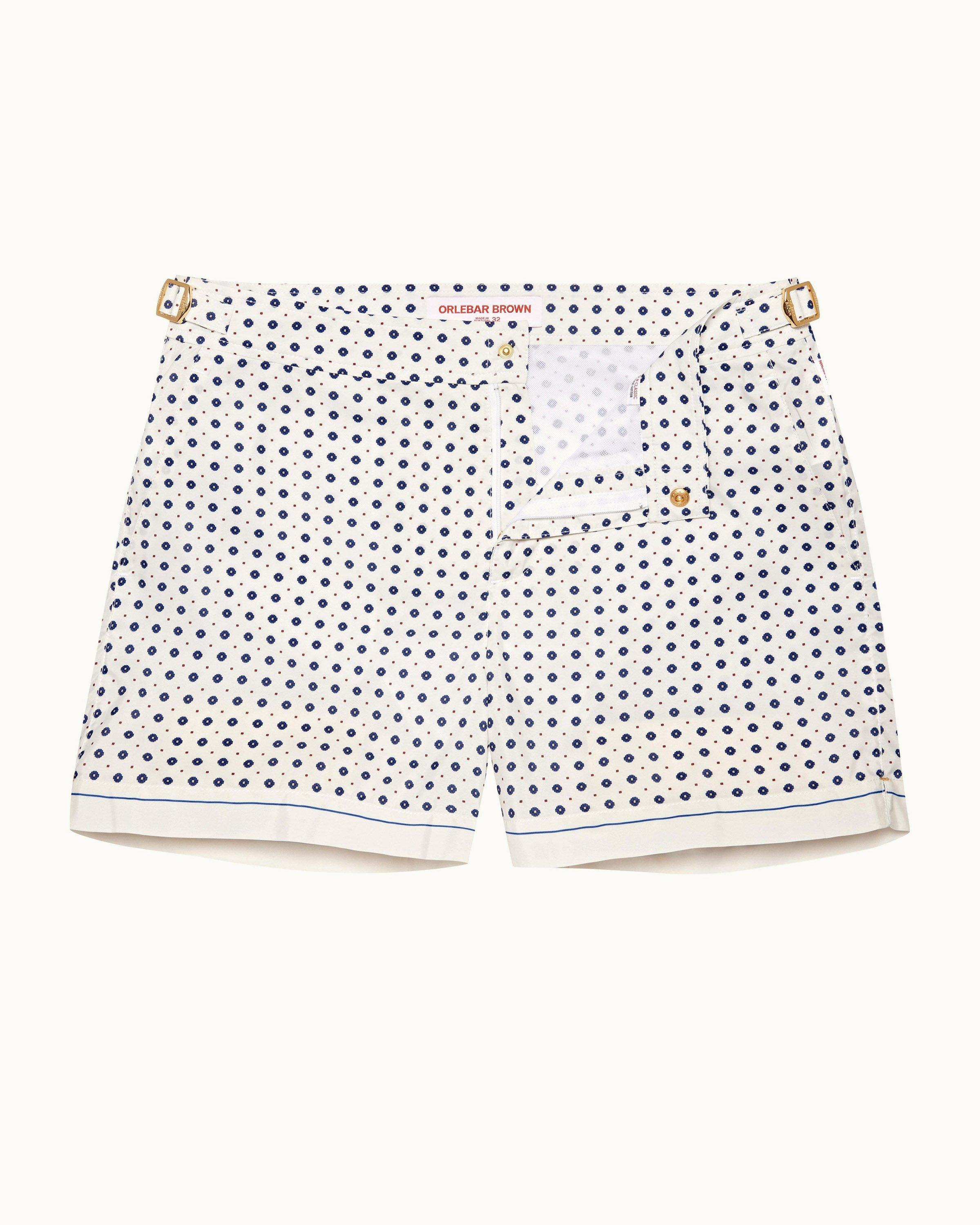 Men's White Swim Trunks & Swimwear