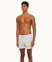 Setter - Mens Sea Mist Cravat Shorter-Length Swim Shorts