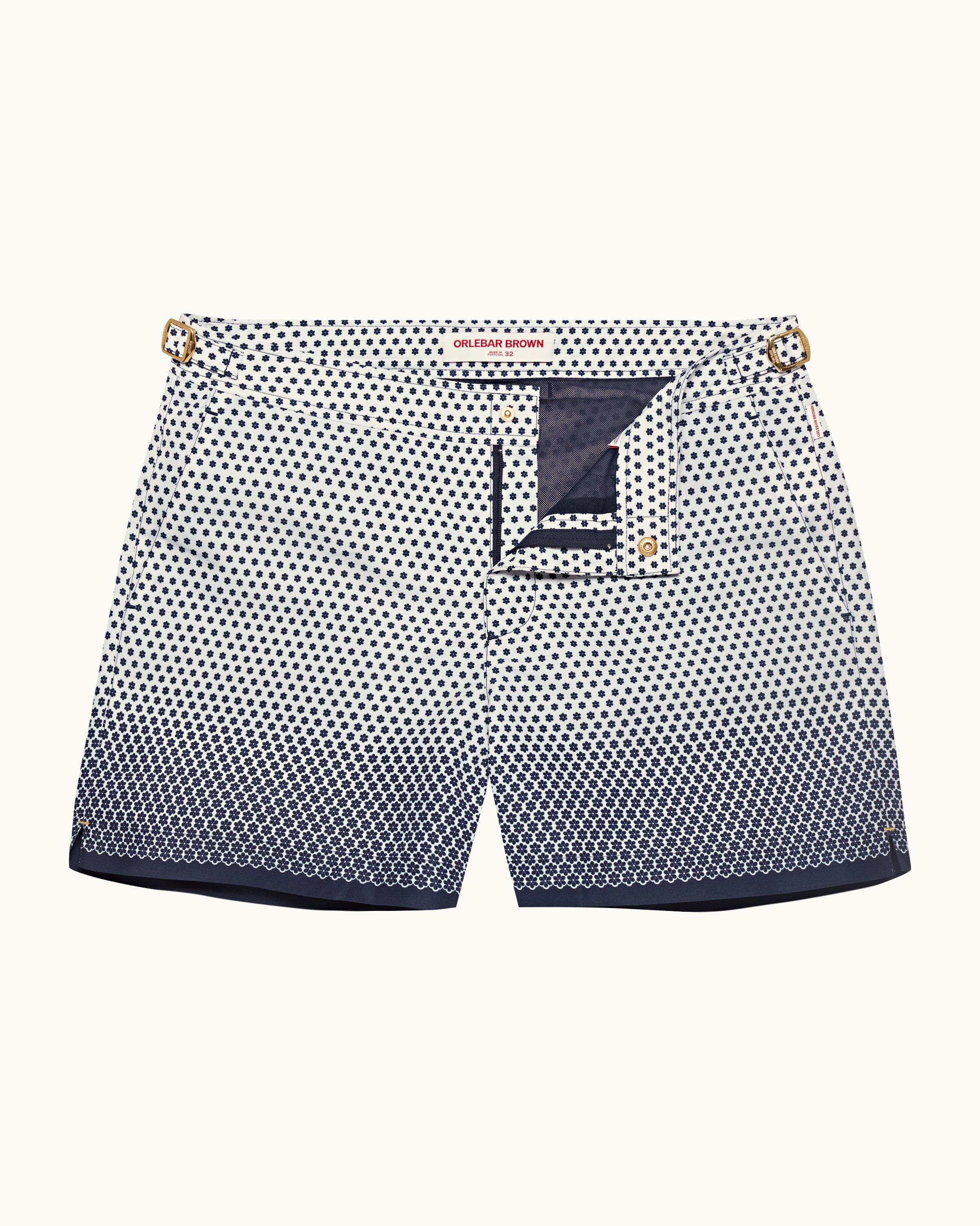 DRUMOHR swim shorts navy/brown patterned