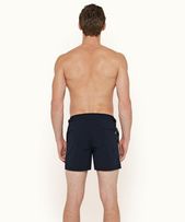 Setter - Mens Ink GT Stripe Seam Shorter-Length Swim Shorts