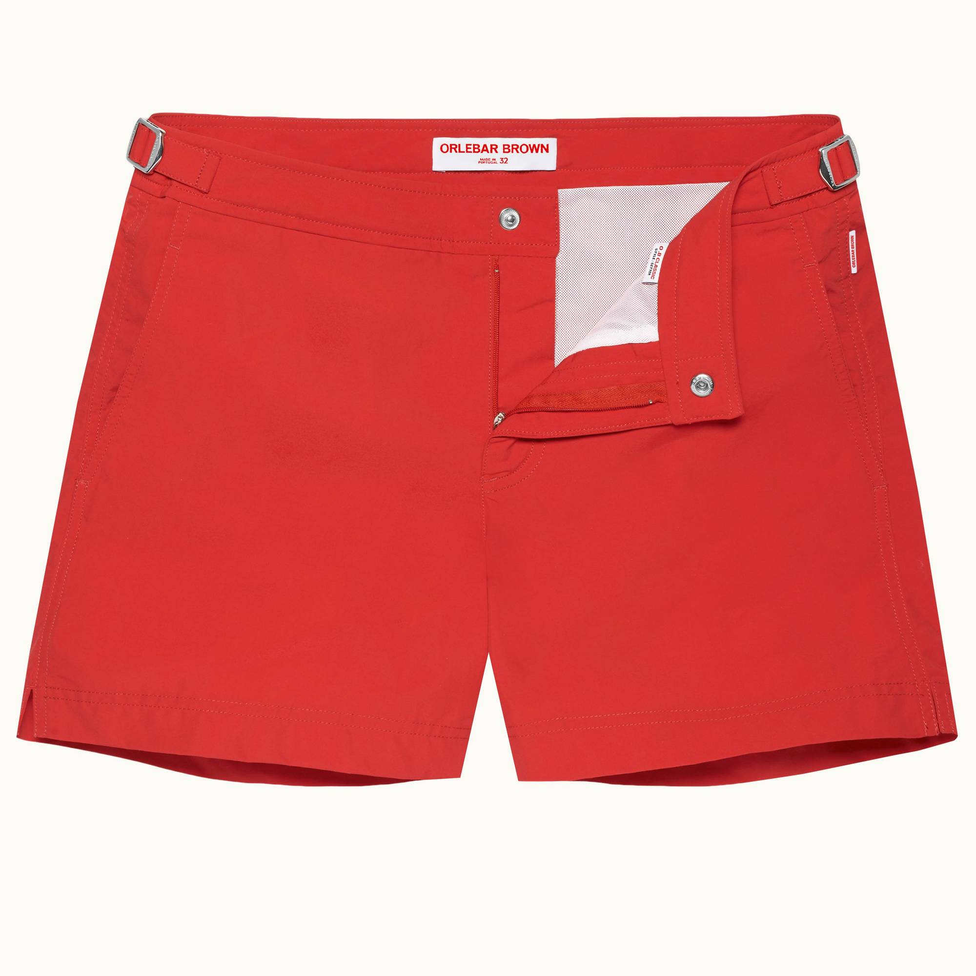 Setter - Mens Rescue Red Shorter-Length Swim Shorts