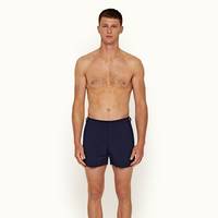 Navy Shorter-Length Stripe Seam Tape Swim Shorts | Orlebar Brown