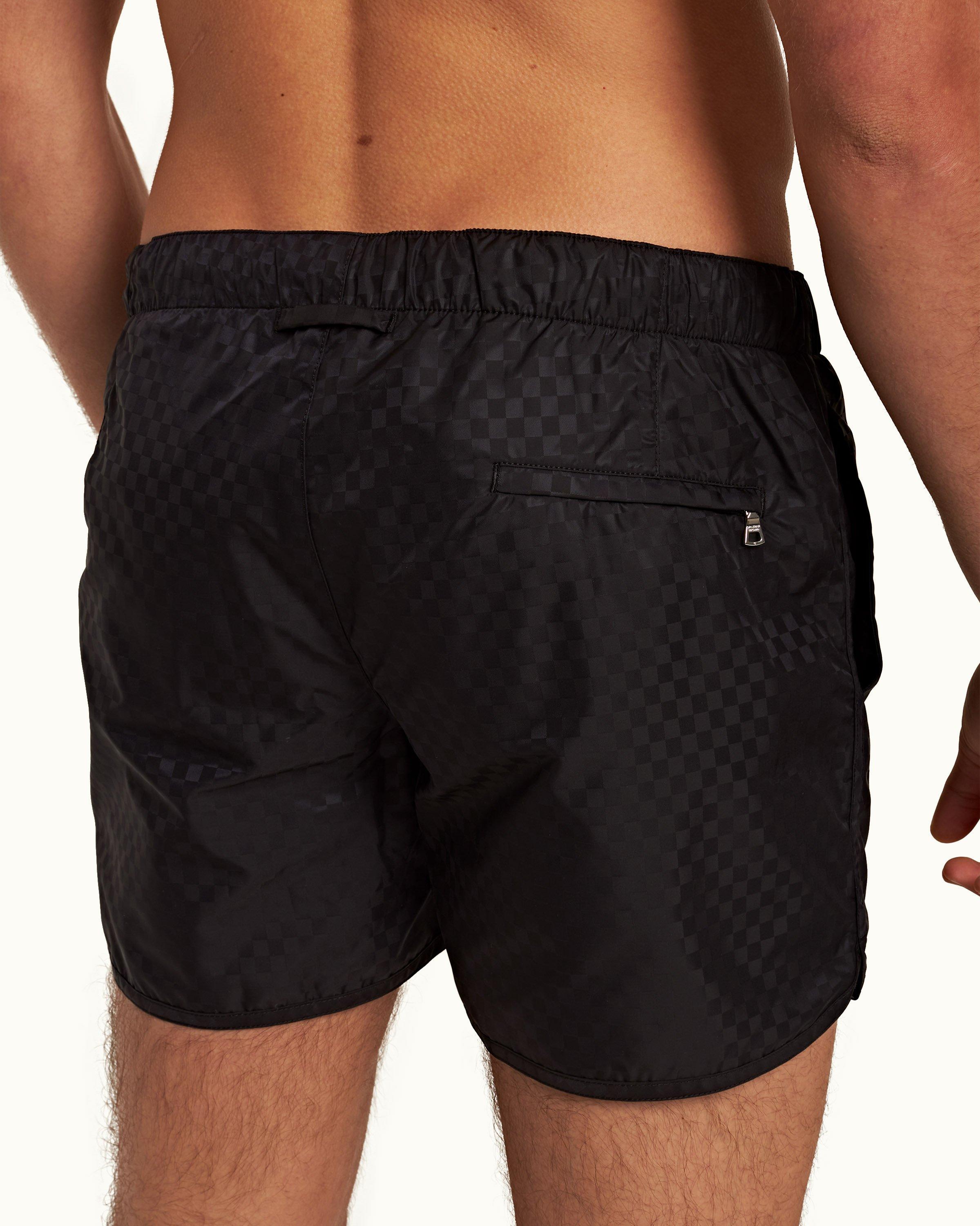 Orlebar Brown White/Night Iris Floret Shorter-Length Swim Shorts