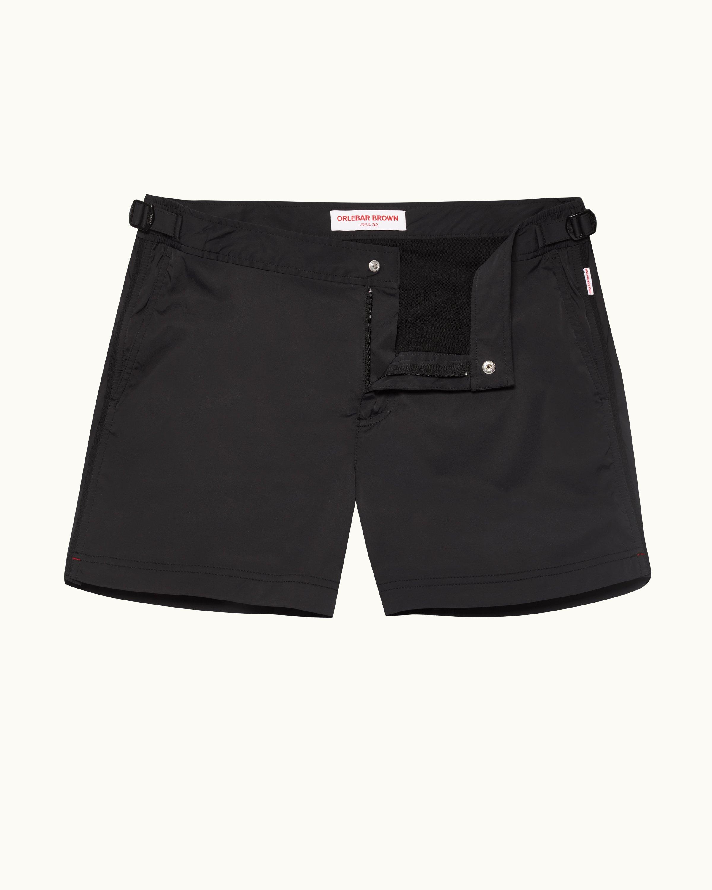 Orlebar Brown Black Shorter-Length Stretch Nylon Swim Shorts