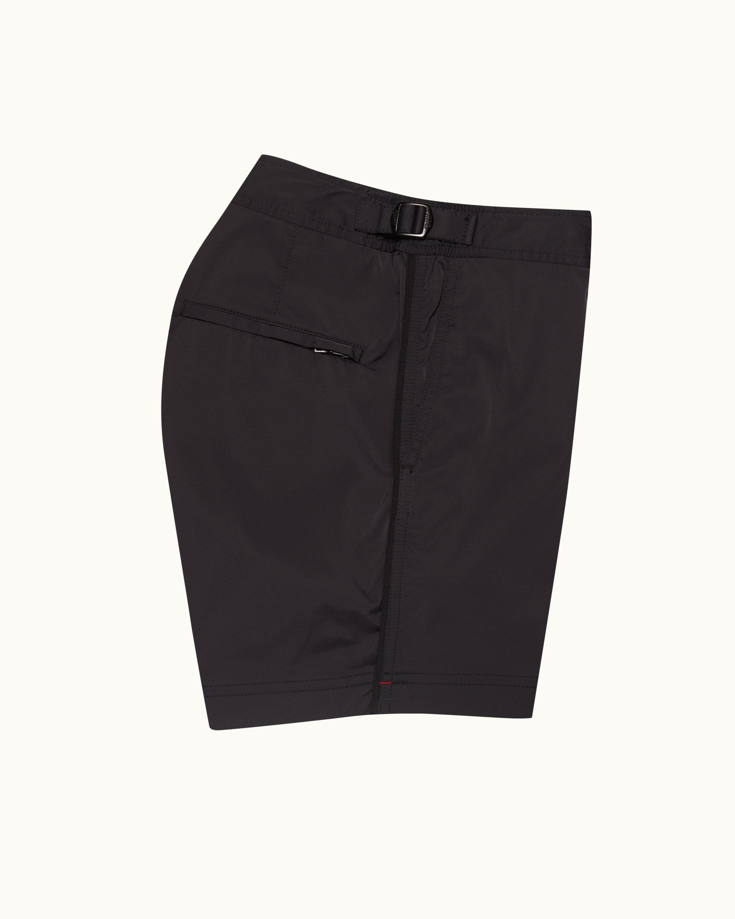 Orlebar Brown Black Shorter-Length Stretch Nylon Swim Shorts