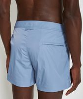 Setter - Mens Shorter-Length Stretch Swim Shorts In Springfield Blue