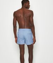 Setter - Mens Shorter-Length Stretch Swim Shorts In Springfield Blue